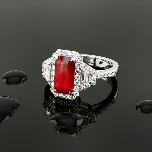 Diamonds & Ruby Ring