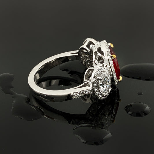 Diamonds & Ruby Ring