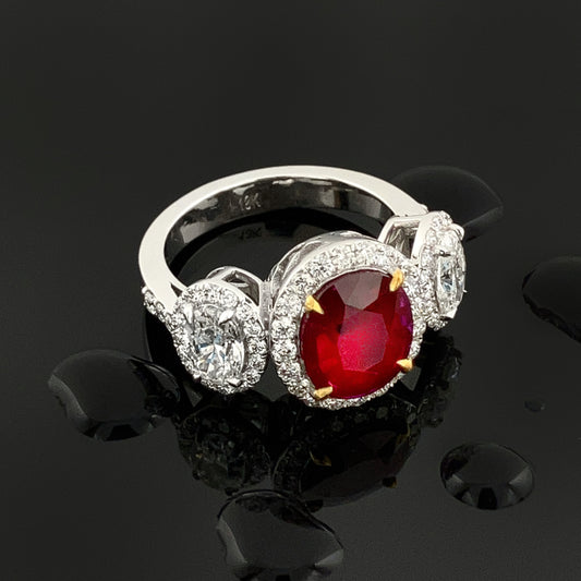 Diamonds & Ruby Ring