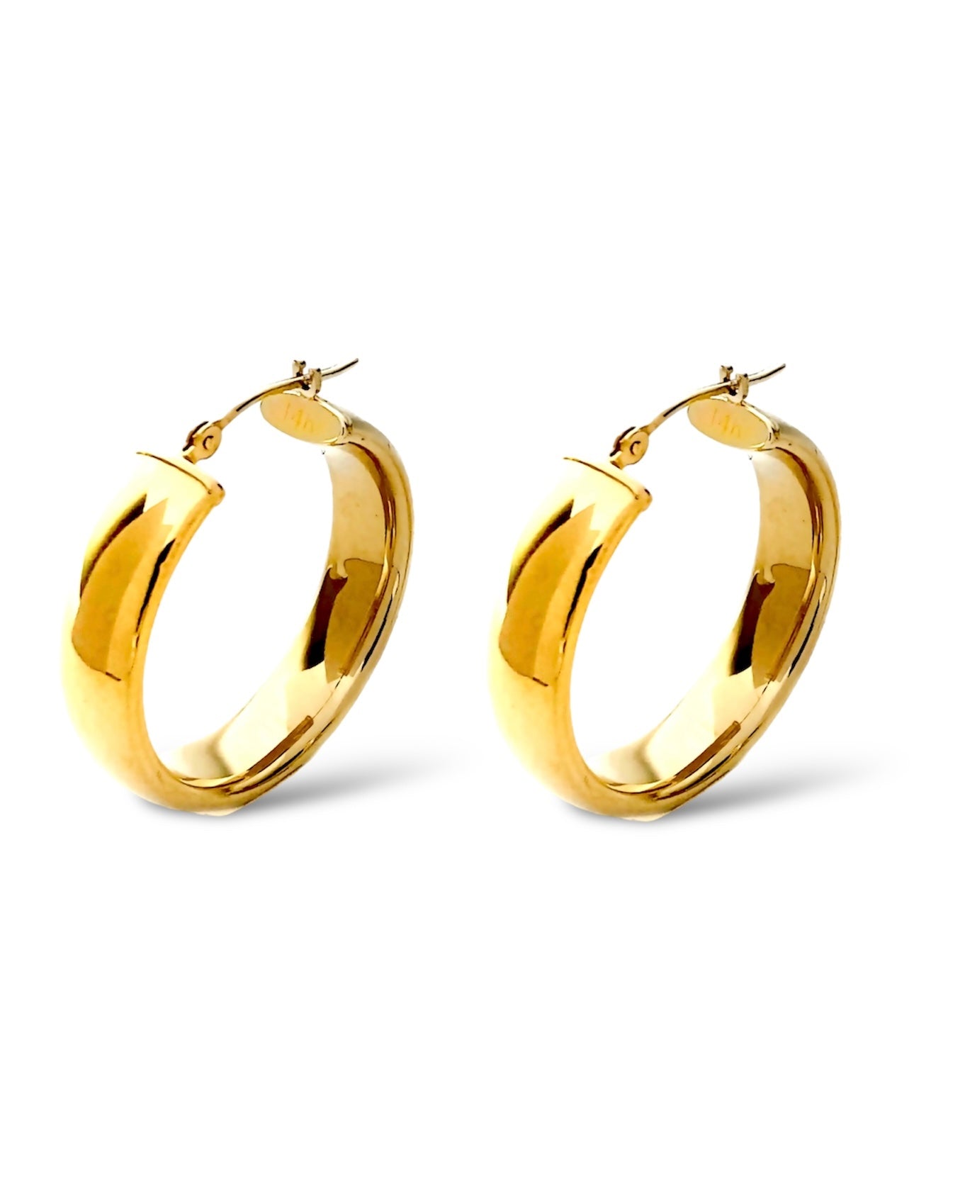 Yellow Gold Hoop Earrings