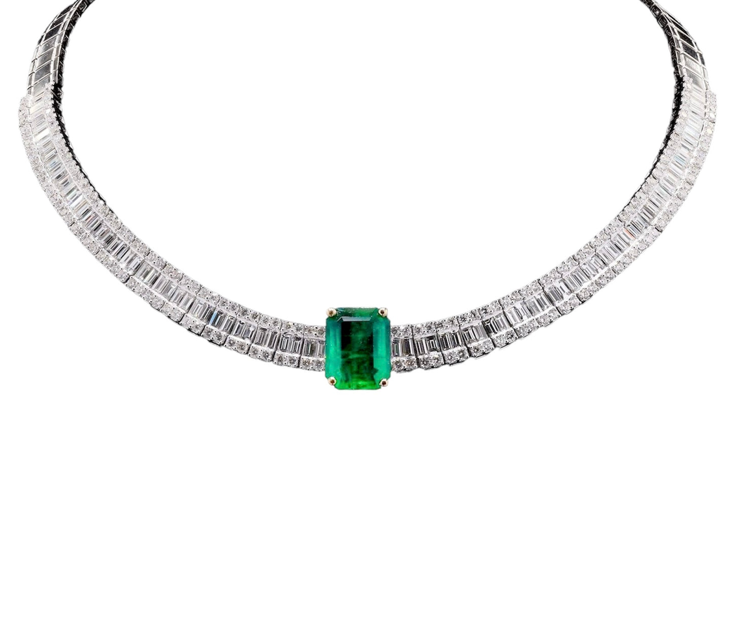 Diamonds & Emeralds Necklace