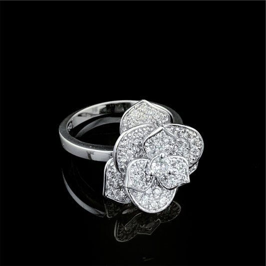 Flower Diamond Ring